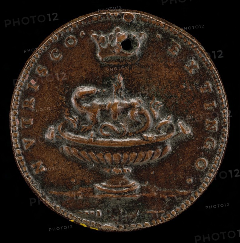 Salamander in Flames [reverse], probably 1515/1518.