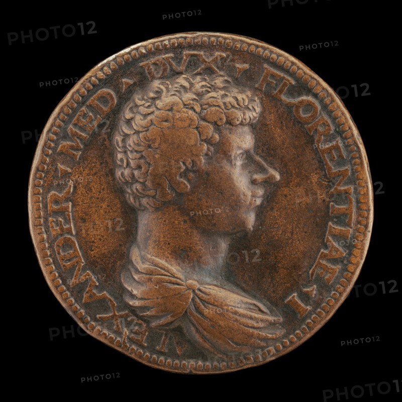 Alessandro de' Medici, 1510-1537, 1st Duke of Florence 1532 [obverse], 1534.