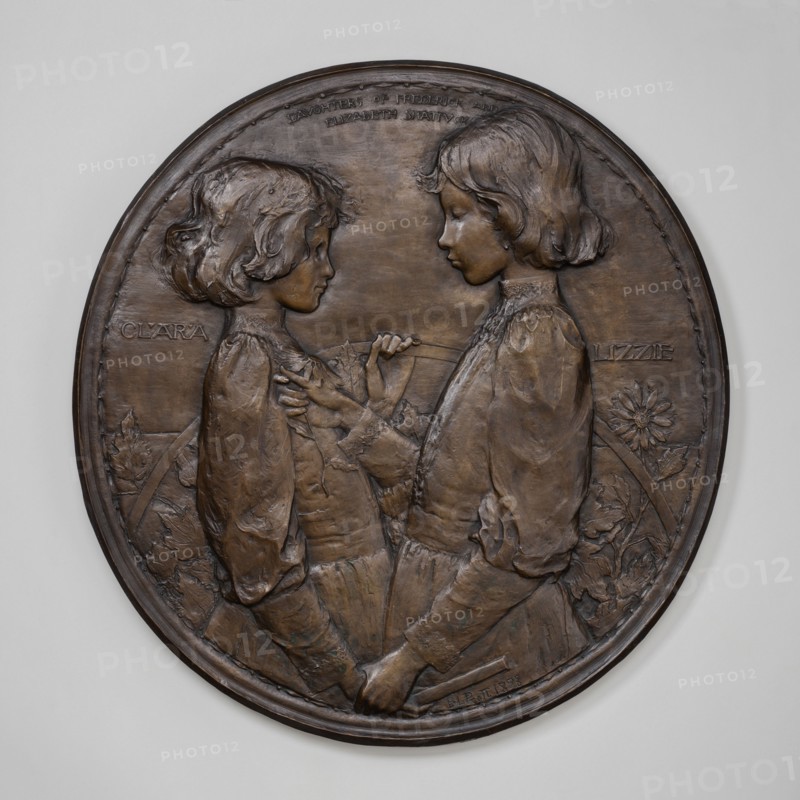 Clara and Lizzie, Daughters of Frederick and Elizabeth Shattuck, model 1893, cast 1894.