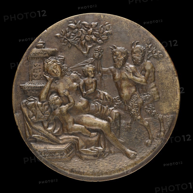 Sleeping Nymph and Two Satyrs [reverse], 1505 or after.