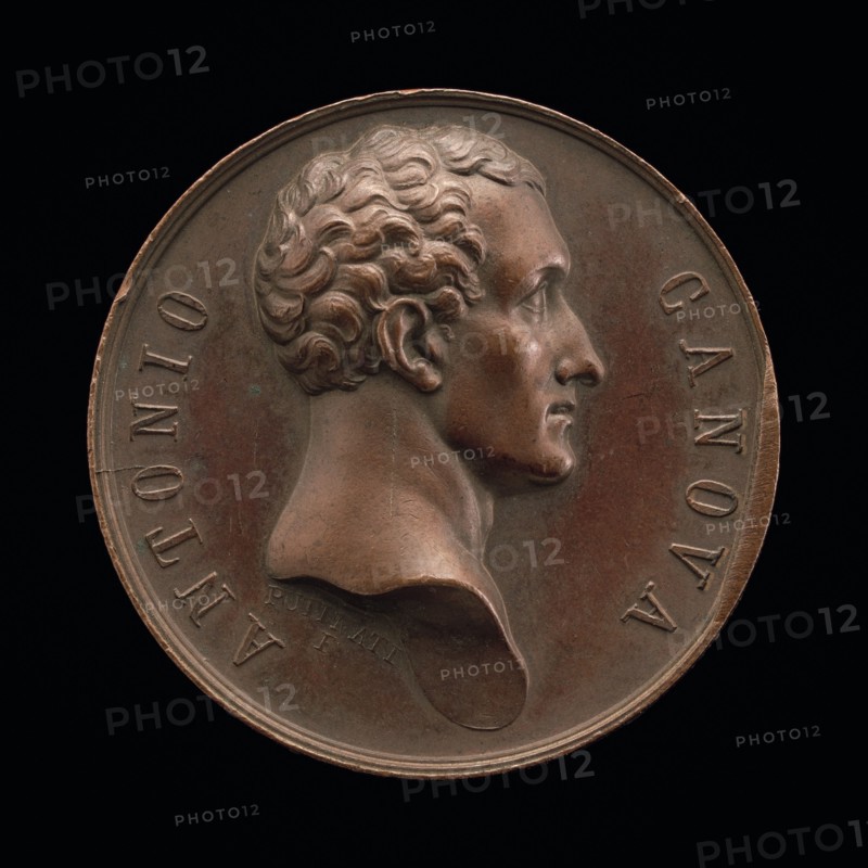 Antonio Canova, 1757-1822, Sculptor [obverse], after 1823.