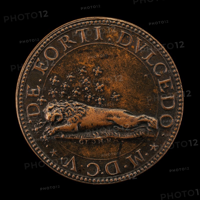 Emblem of Lion and Bees [reverse], 1605.