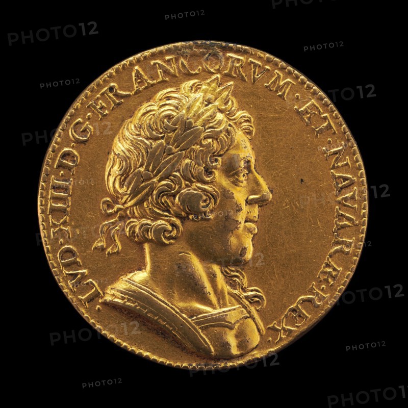 Louis XIII, 1601-1643, King of France 1610 [obverse], 1624.