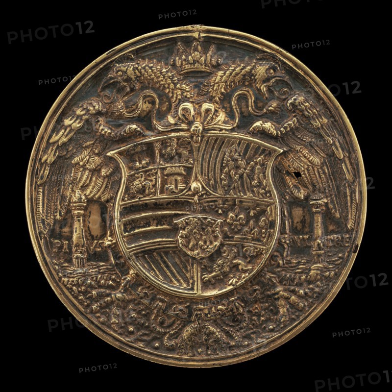 Double-headed Eagle, Charged with Shield [reverse], 1537.