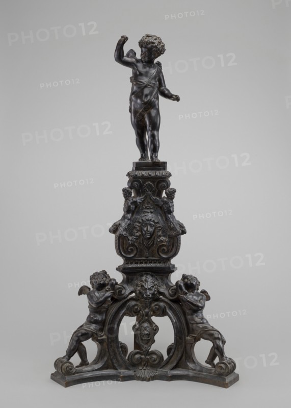 Andiron with Putto Finial, model c. 1600, cast probably 17th/18th century.