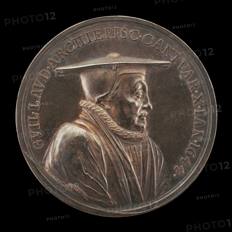 William Laud, 1573-1645, Archbishop of Canterbury 1633 [obverse], c. 1661.