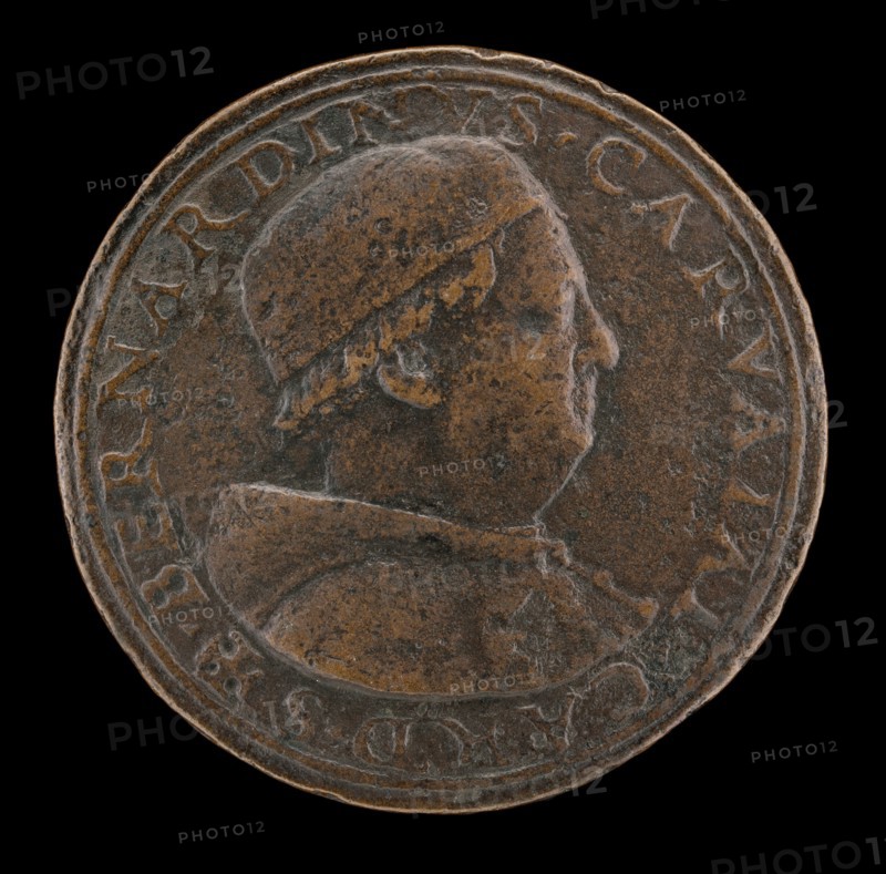 Bernardino Carvajal, died 1522, Cardinal of Santa Croce 1493, deposed 1511, restored 1513 [obverse], 1493/1522.