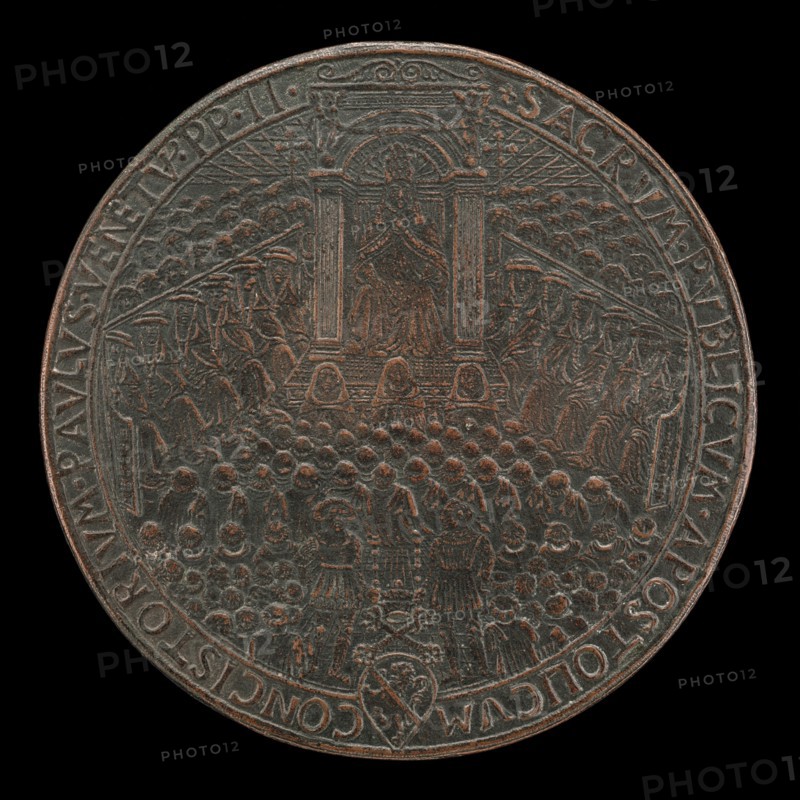 Paul II (Pietro Barbo, 1464-1471), Pope 1464, in Public Consistory [obverse], probably 1466/1467.