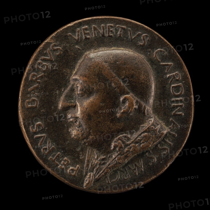 Pietro Barbo, 1417-1471 (Pope Paul II, 1464), as Cardinal of San Marco [obverse], 1455.