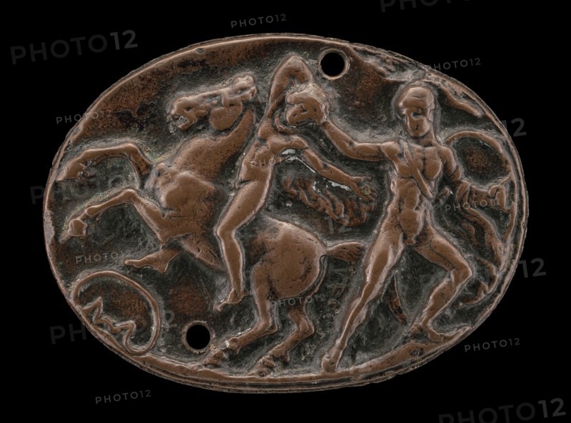 A Warrior Fighting a Horseman, 15th century. After the Antique.