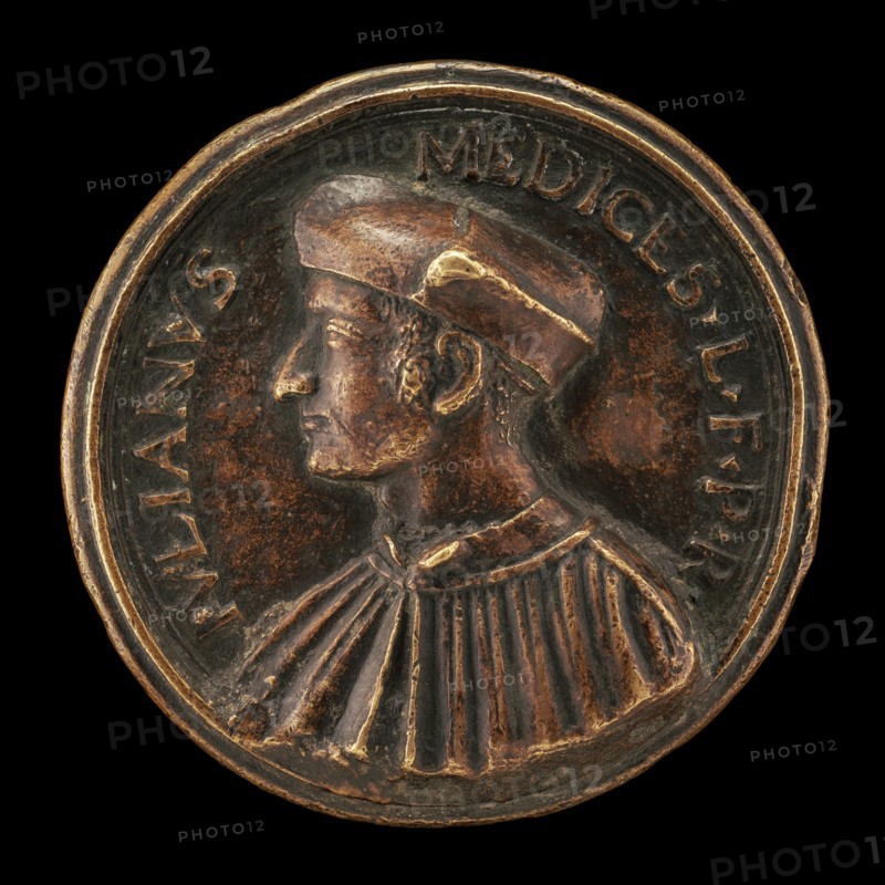 Giuliano II de' Medici, 1478-1516, Duc de Nemours [obverse], 1513/1516.
