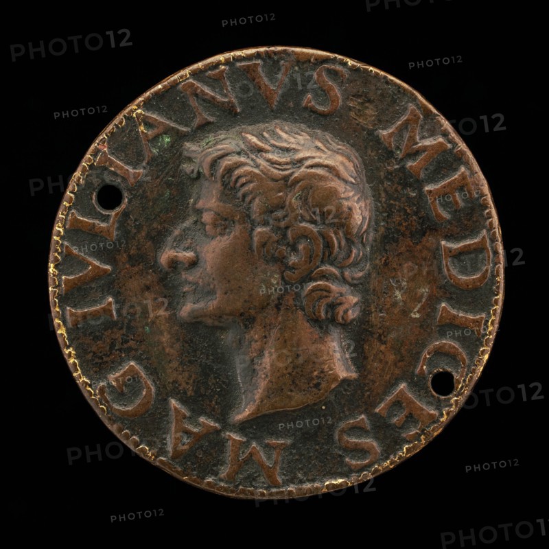 Giuliano II de' Medici, 1478-1516, Duc de Nemours [obverse], 1513.
