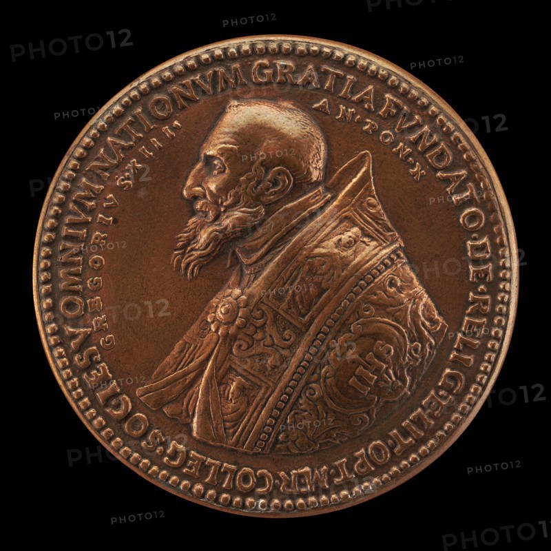 Gregory XIII (Ugo Buoncompagni, 1502-1585), Pope 1572 [obverse], 1582.