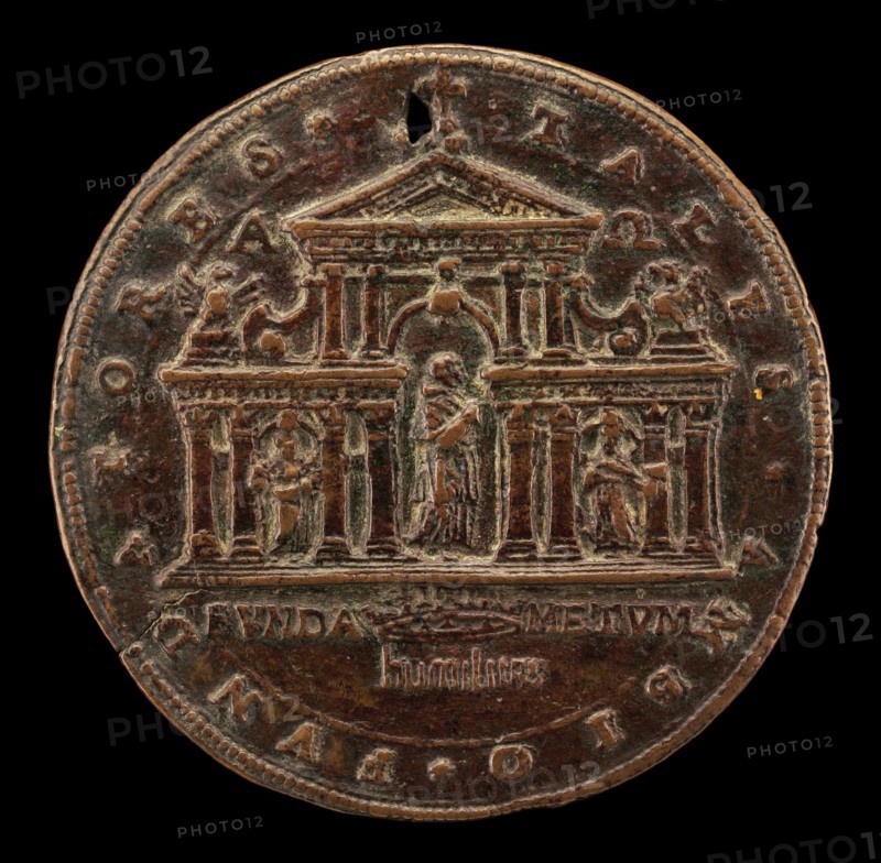 Founding of San Carlo ai Catinari, Rome, by Pope Paul V [obverse], 1612.