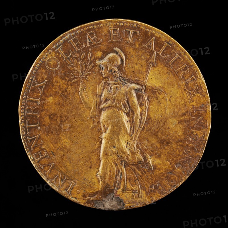 Minerva Holding an Olive Branch and a Spear [reverse], 1574.
