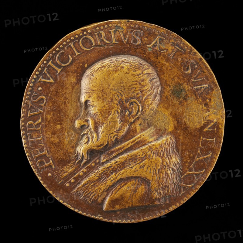 Pietro Vettori the Younger, 1499-1585, Florentine Scholar [obverse], 1574.