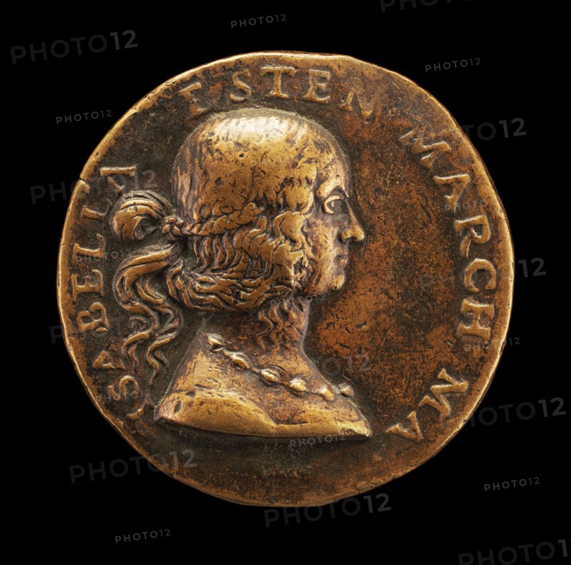 Isabella d'Este, 1474-1539, Wife of Francesco II Gonzaga of Mantua 1490 [obverse], 1507.