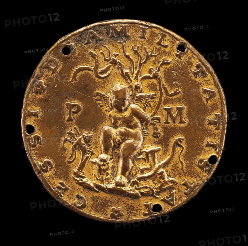 Captive Love Bound to a Tree [reverse], c. 1500.