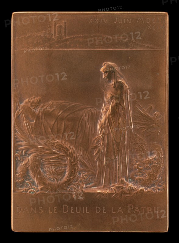France Mourning the President of the Republic [reverse], 1894.