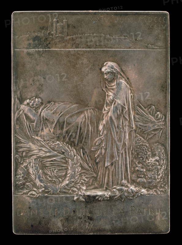 France Mourning the President of the Republic [reverse], 1894.