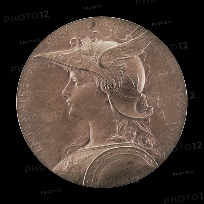 Centennial of the Bank of France, 1800-1900 [obverse], 1900.