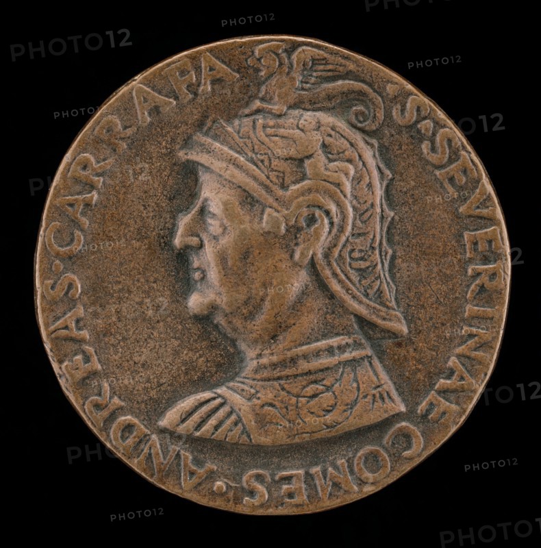 Andrea Caraffa, died 1526, Count of Santa Severina and Viceroy of Naples [obverse], c. 1524.