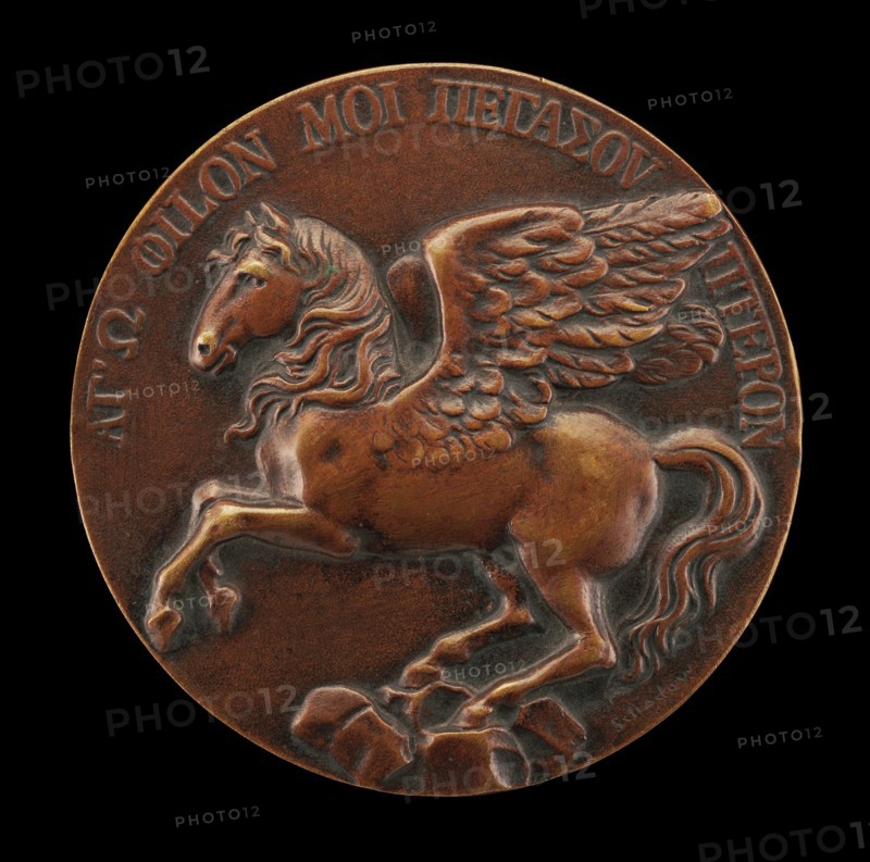 Pegasus Soaring above Parnassus [reverse], c. 1815.