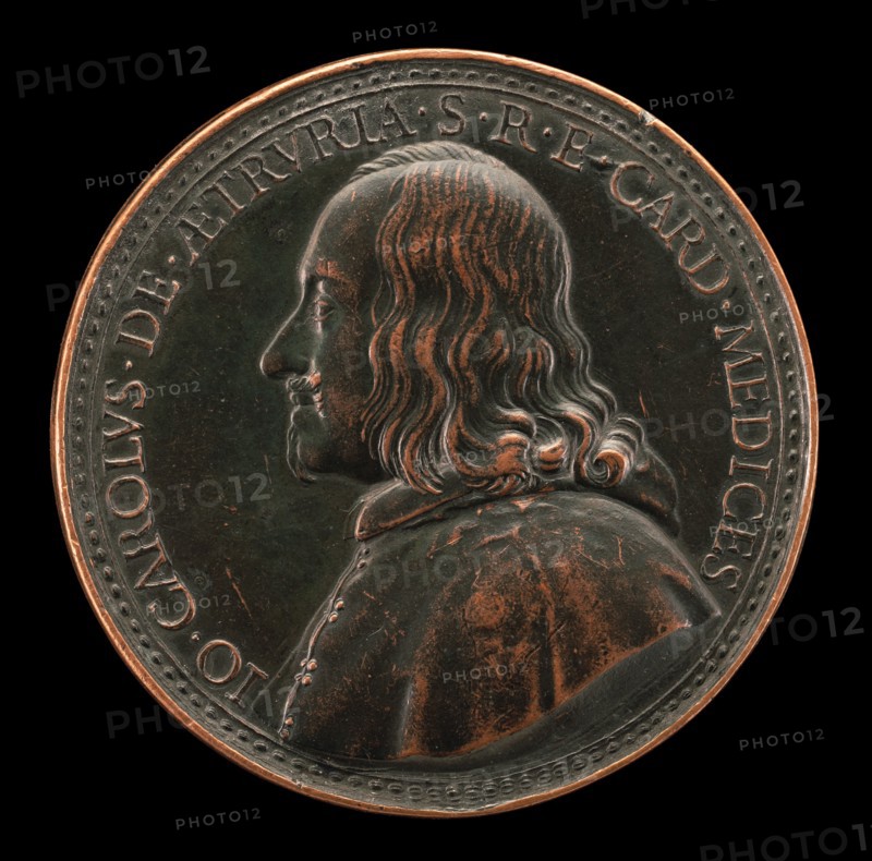 Giovanni Carlo de' Medici, 1611-1663, Cardinal 1644 [obverse], 1740.
