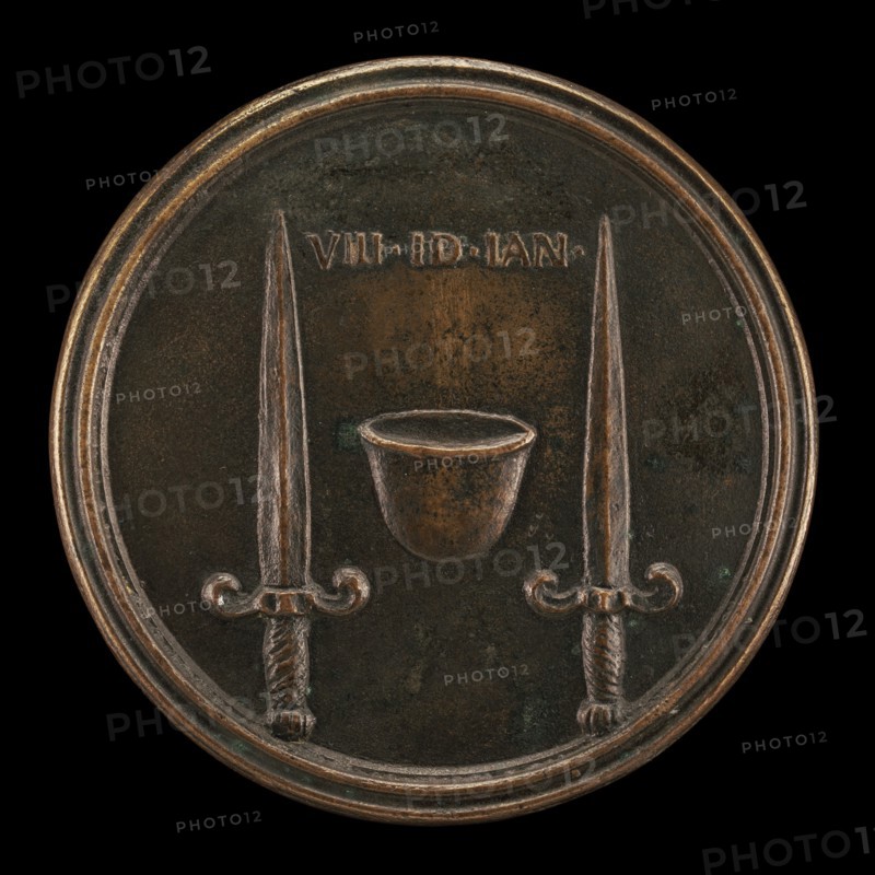 Cap of Liberty between Daggers [reverse], c. 1740.