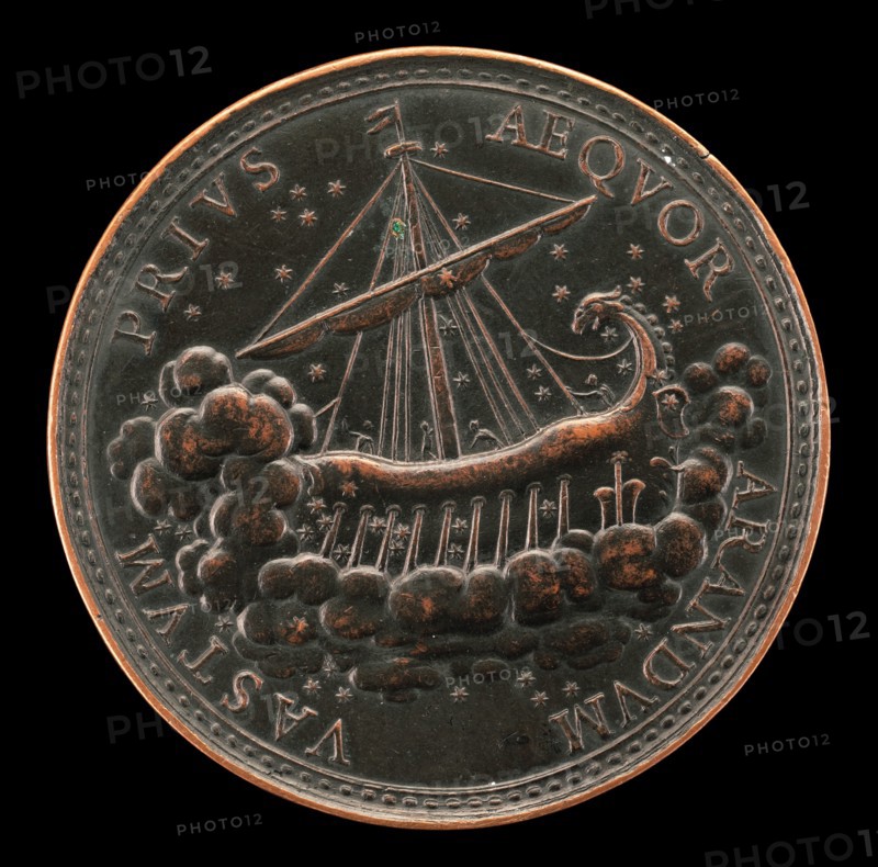 Ship Guided by Stars [reverse], 1740.
