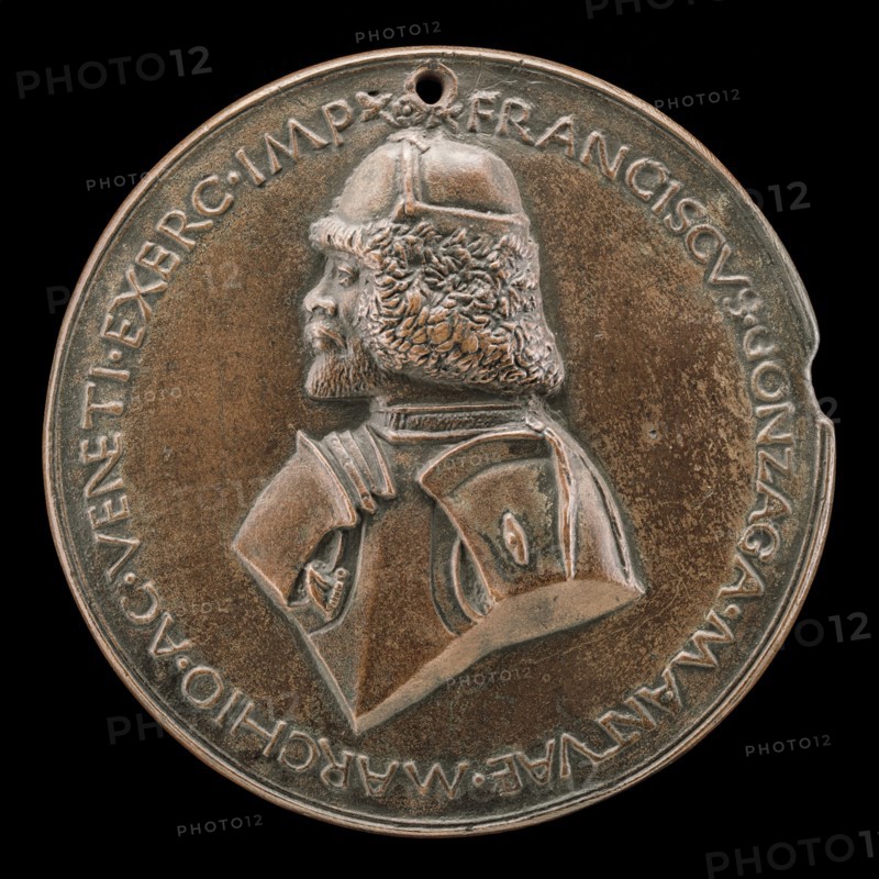 Francesco II Gonzaga, 1466-1519, 4th Marquess of Mantua 1484 [obverse], c. 1495.
