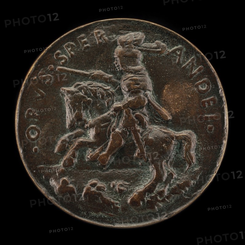 Giovanni II Bentivoglio Mounted in Armor with Captain's Baton [reverse].