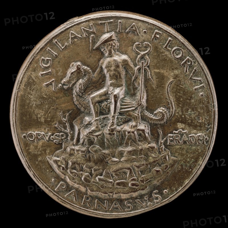 Mercury Seated on a Dragon [reverse], c. 1478.