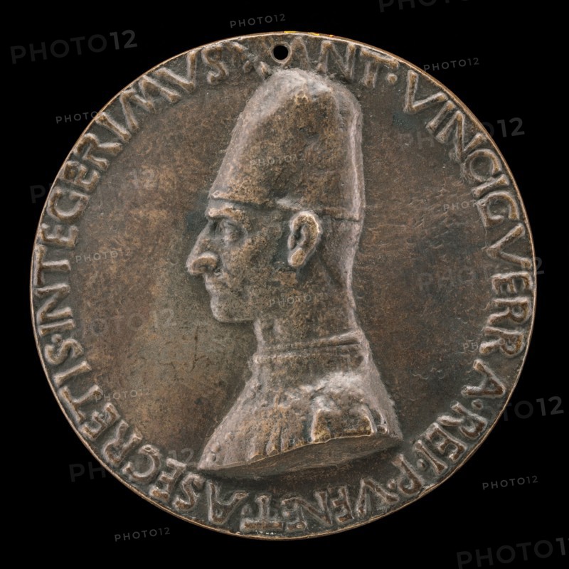 Antonio Vinciguerra, 1468-1502, Poet, Secretary to the Republic of Venice [obverse], probably 1496/1504.