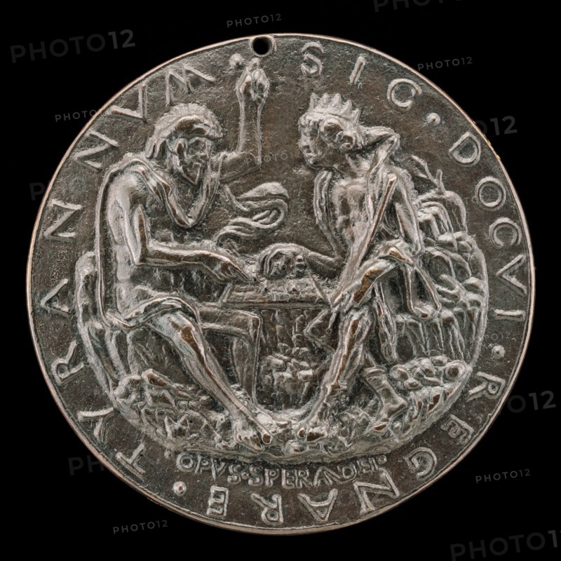 King Evilmerdoch Playing Chess [reverse], c. 1485/1486.
