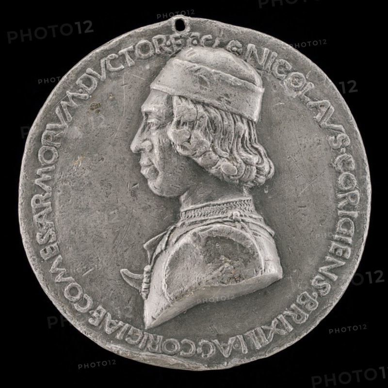 Niccolò da Correggio, 1450-1508, Count of Brescello 1480 [obverse], c. 1480.