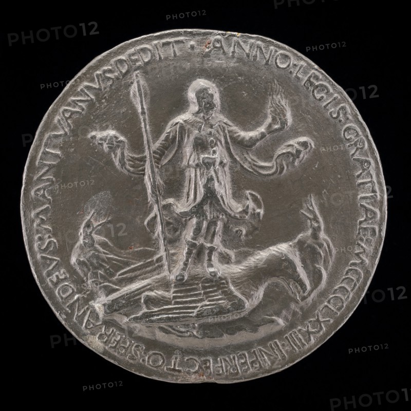 Man Standing on an Eagle [reverse], 1473.