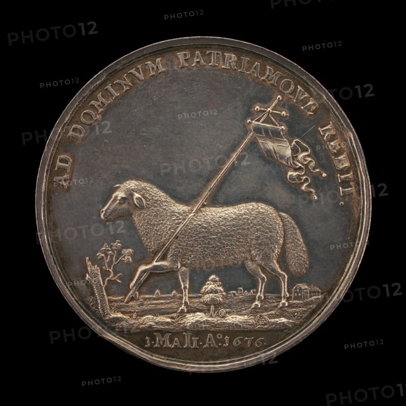 Lamb of the Redeemer [reverse], 1676. Possibly by Christoph Sucro.