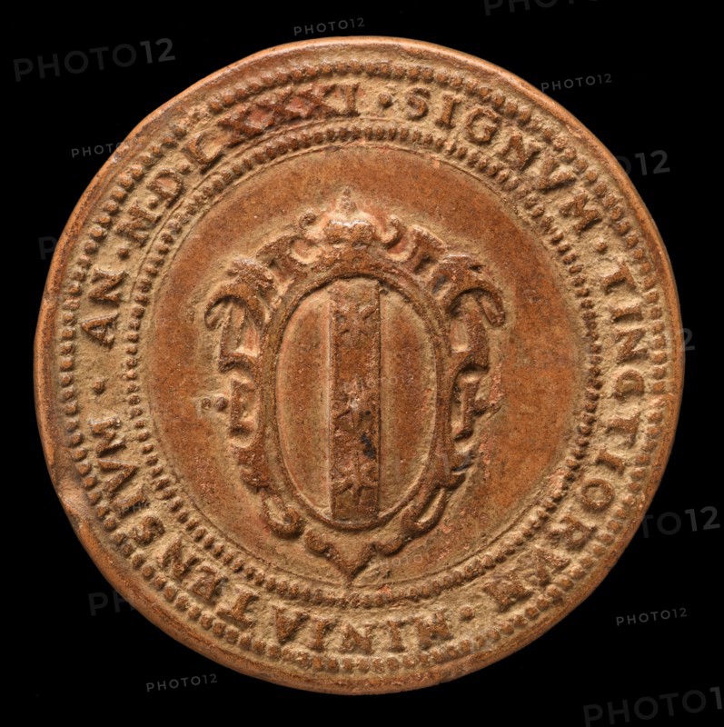 Coat of Arms and Inscription [reverse], 1581.