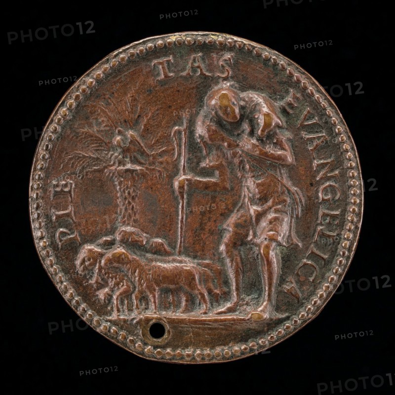 Shepherd with a Flock [reverse], c. 1507/1514.