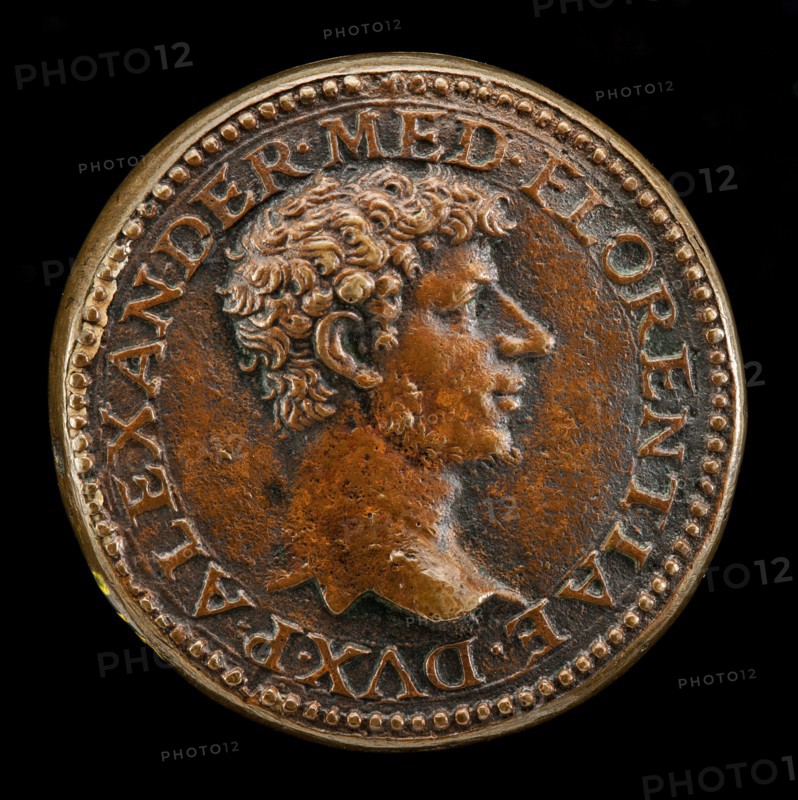 Alessandro de' Medici, 1510-1537, 1st Duke of Florence 1532 [obverse].