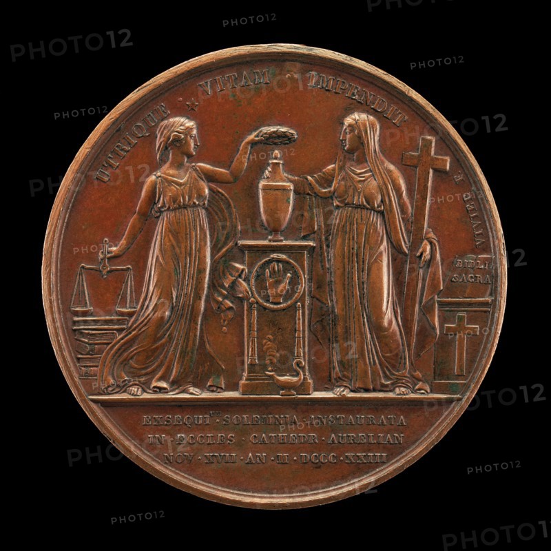 Justice and Faith [reverse], 1823.
