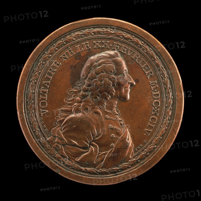 Voltaire, 1694-1778, Writer and Philosopher [obverse], 1770.