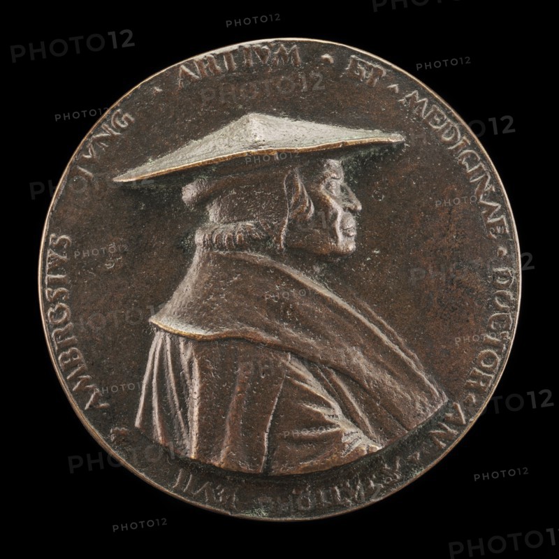 Ambrosius Jung, 1471-1548, City Physician of Augsburg [obverse], 1528.