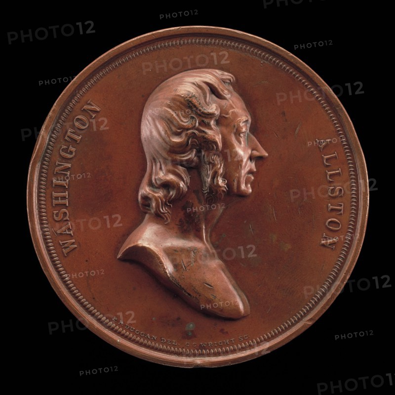 Washington Allston, 1779-1843, Painter [obverse], 1847.