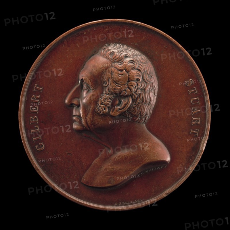 Gilbert Stuart, 1755-1828, Painter [obverse], 1848.