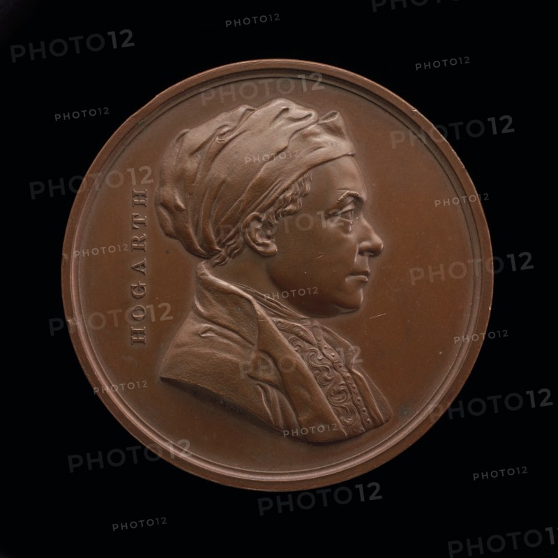 William Hogarth, 1697-1764, Painter [obverse], 1848.