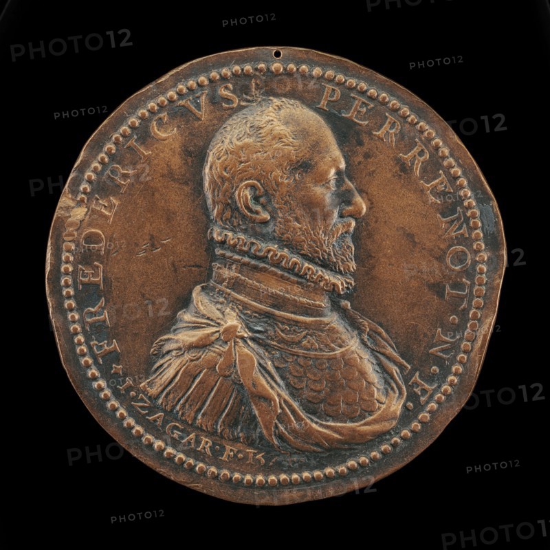 Frédéric Perrenot, 1536-1602, Lord of Champagney, Governor of Antwerp 1571 [obverse], 1574.