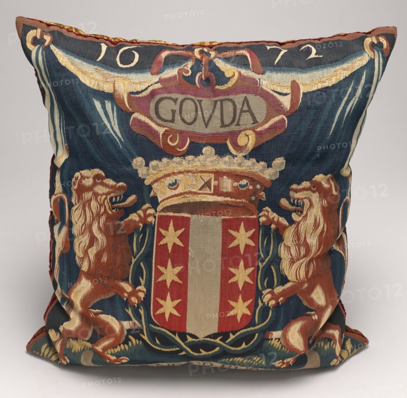 Tapestry-covered Cushion, c. 1675/1725.
