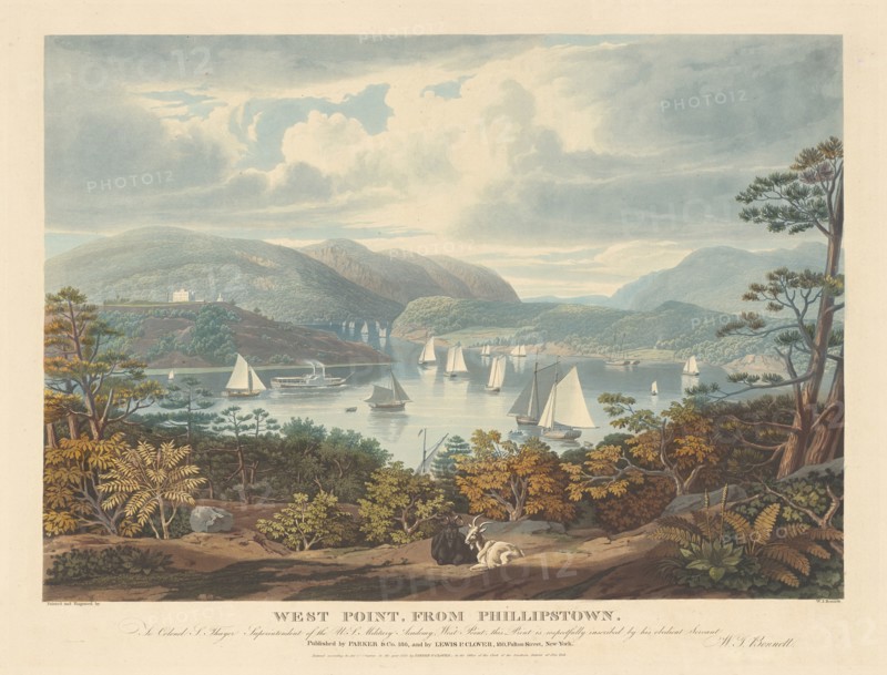 West Point, from Phillipstown, published 1831.